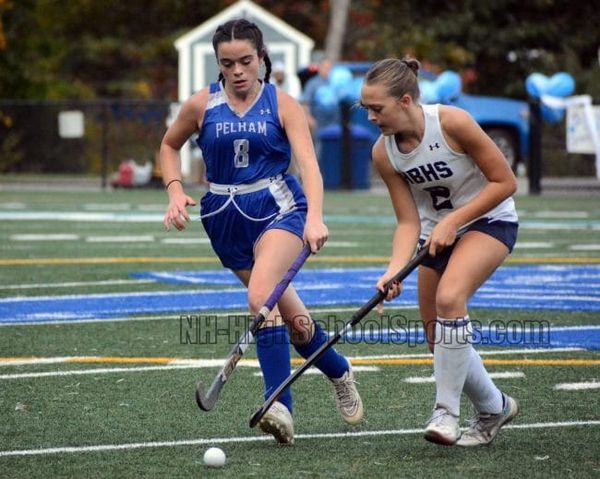 Hollis Brookline field hockey battles through slow start to beat Pelham in D2 prelim (video)