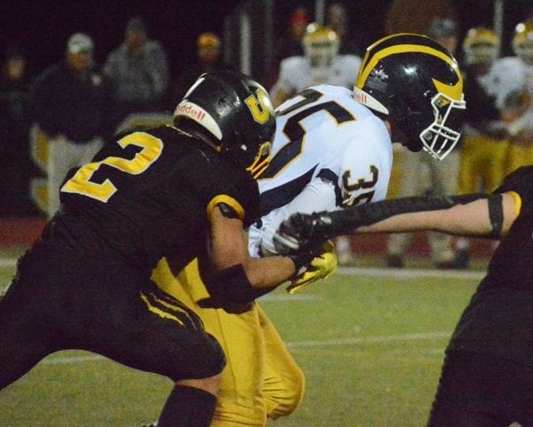 Souhegan football rolls into semifinals with win over Bow