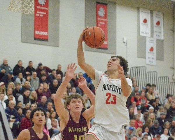 Bedford boys basketball takes care of business against Alvirne to return to D1 semis (video)