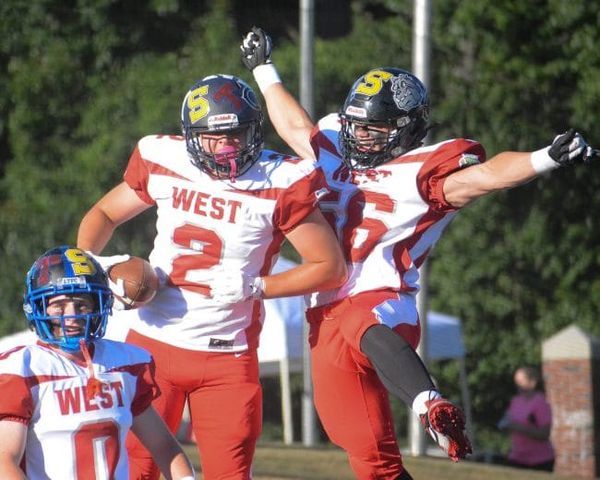 Big plays early set tone for Team West win over Team East at CHaD High School All-Star Football Game (video)