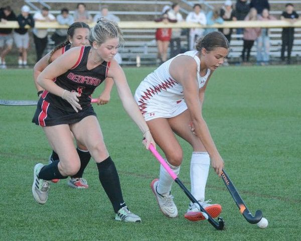 Bedford field hockey starts fast, Pinkerton comes back, finish in a tie (video)