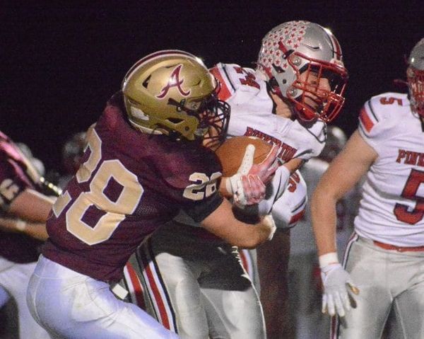 Football Roundup: Pinkerton holds off Alvirne to end with win (video)
