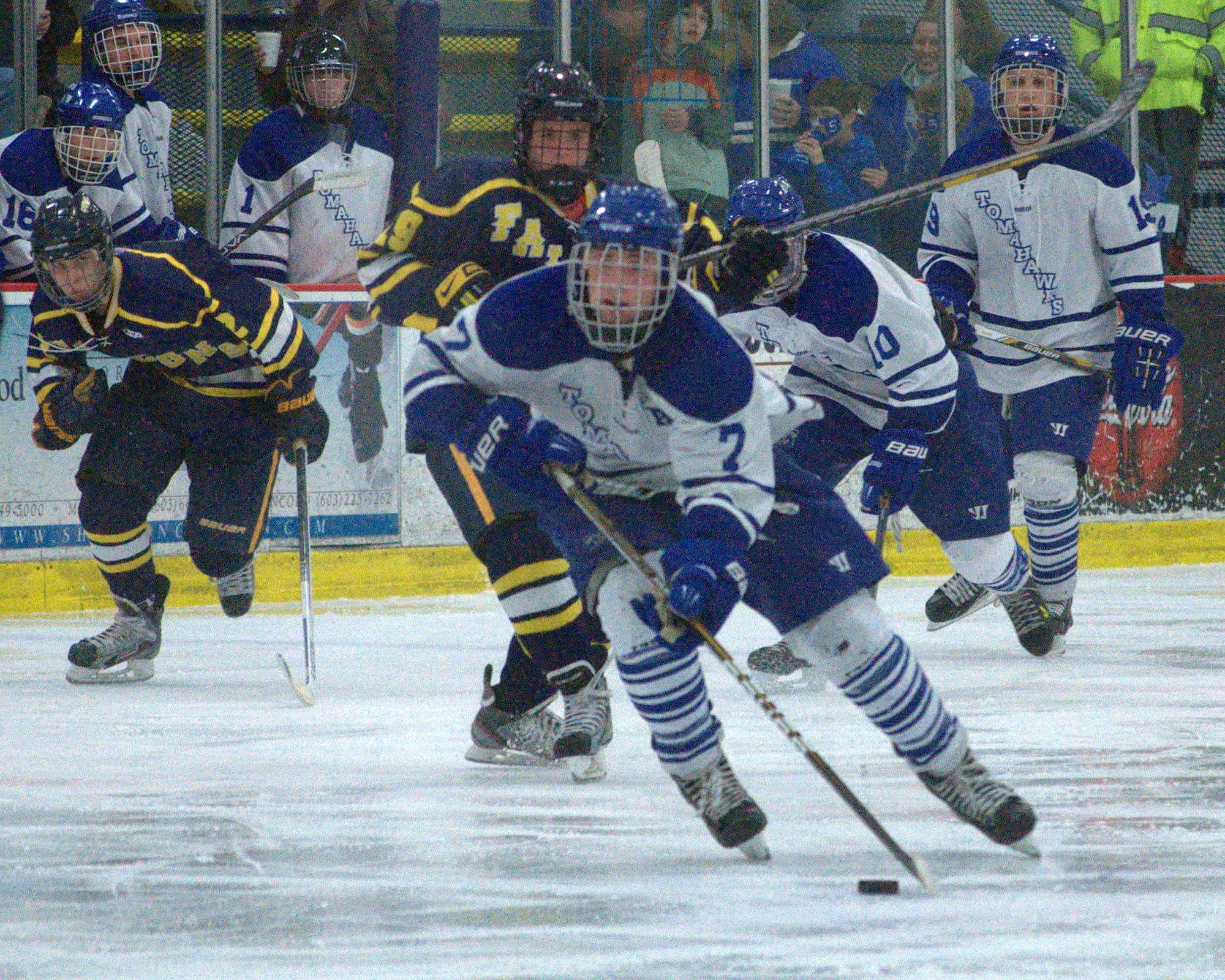 Connor Powell had two goals in Merrimack's 5-2 win over Bow in the Division II semifinals.