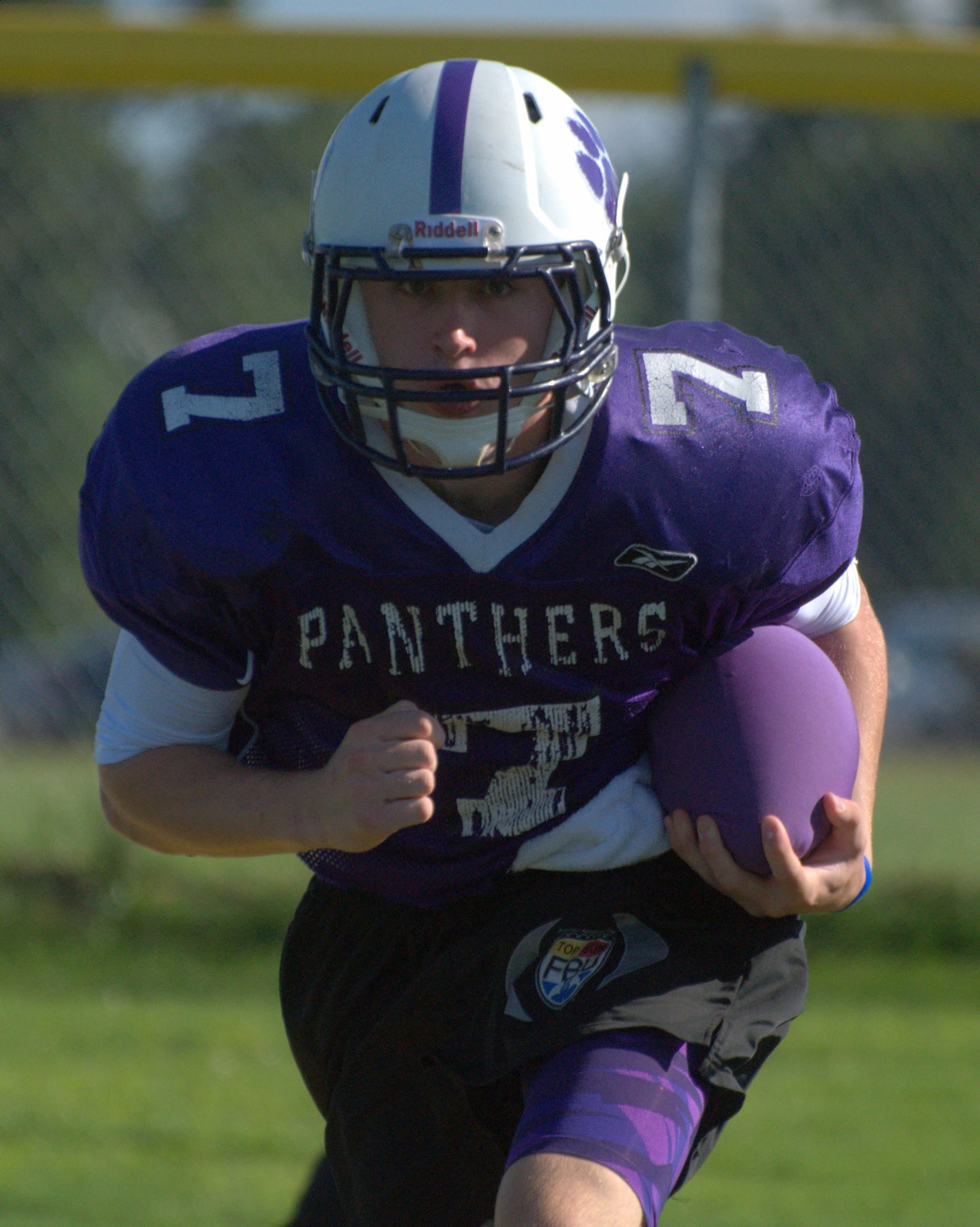Nashua South's Trevor Knight runs through a drill during Wednesday's afternoon practice.