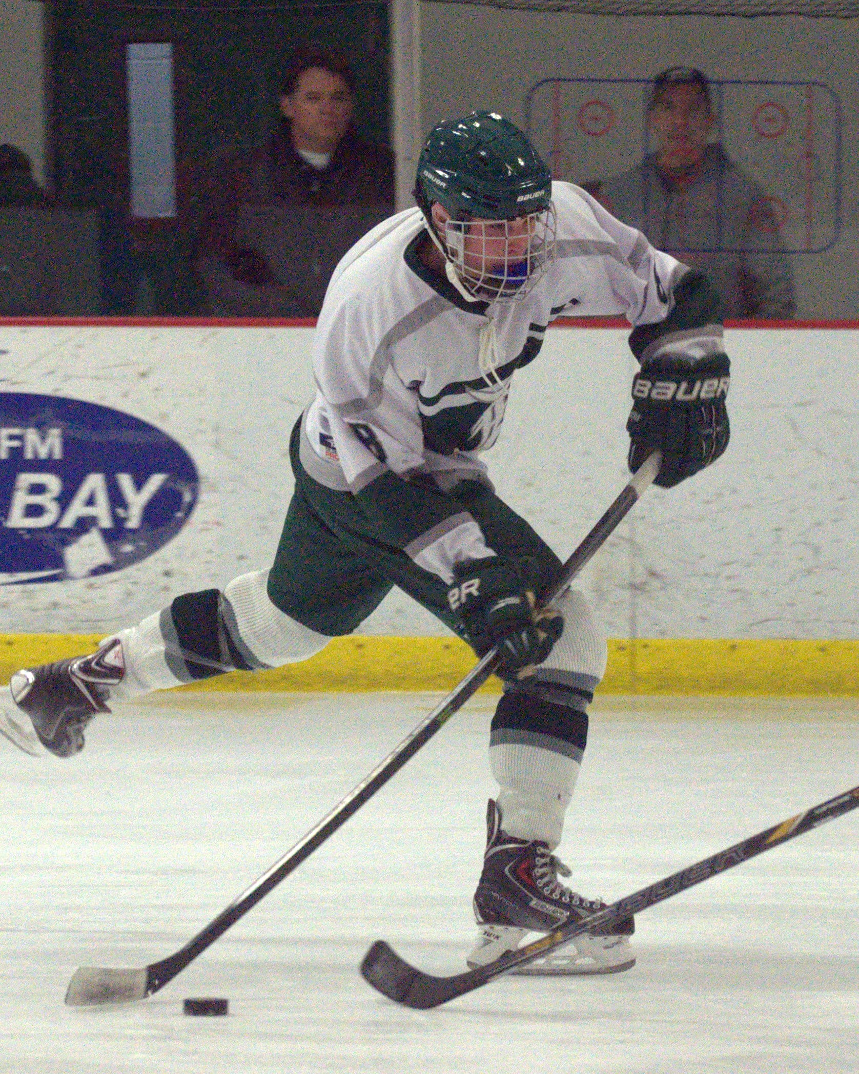 Dover's Nick Hudson takes a shot during Thursday's game.