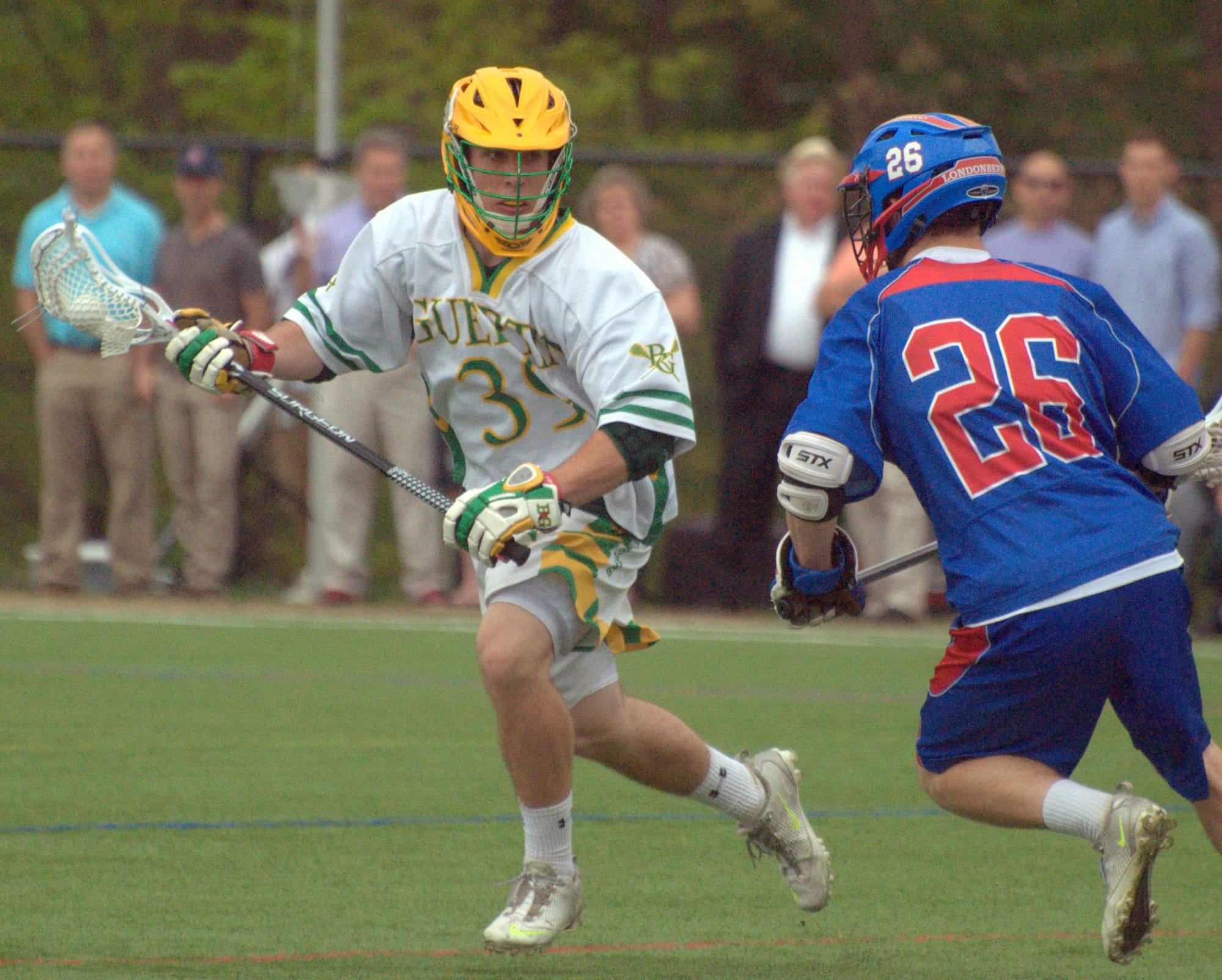 Bishop Guertin's Dom St. Laurent was named the Division I Co-Offensive Player of the Year.