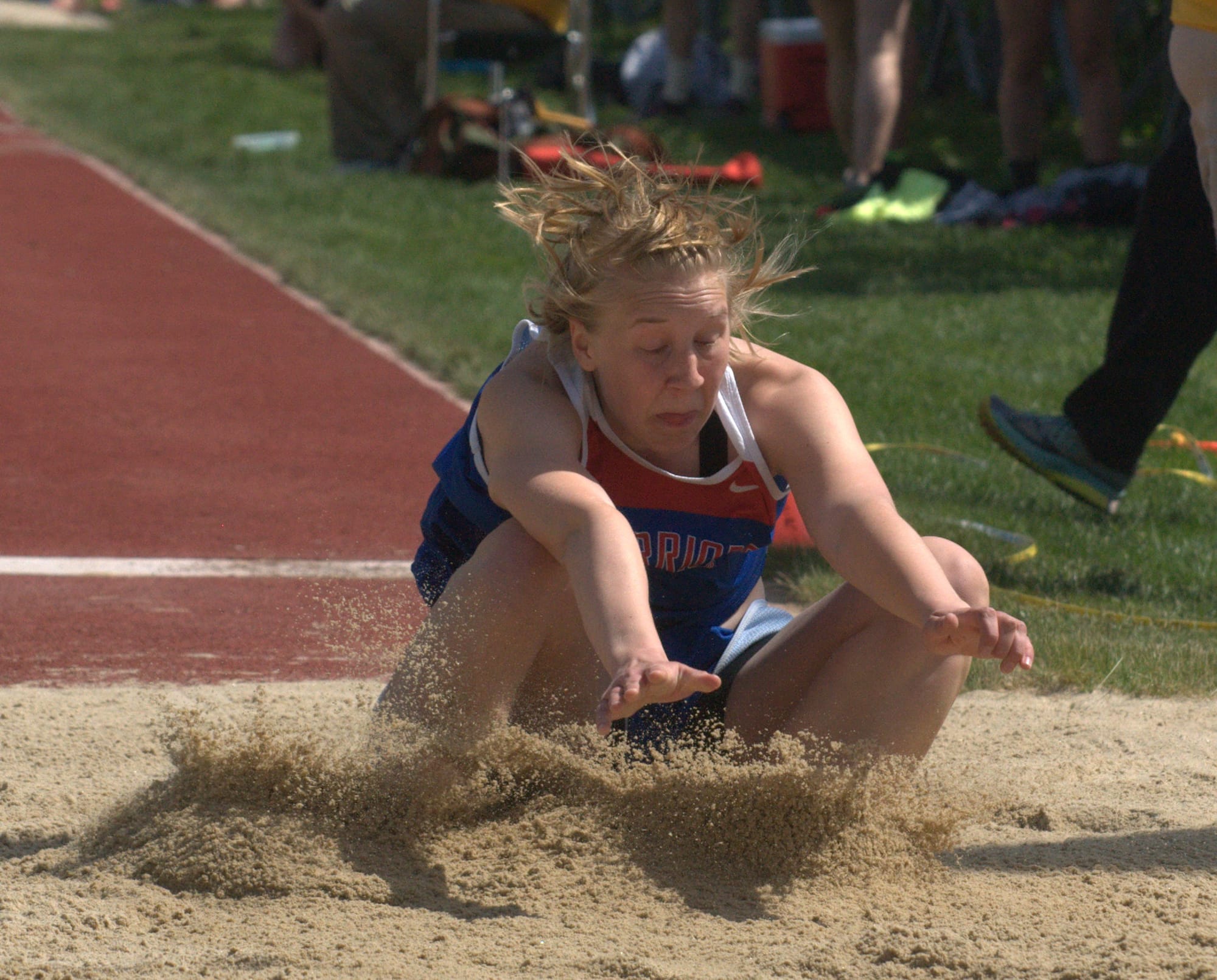 Winnacunnet's Emma Checovich won the long jump.