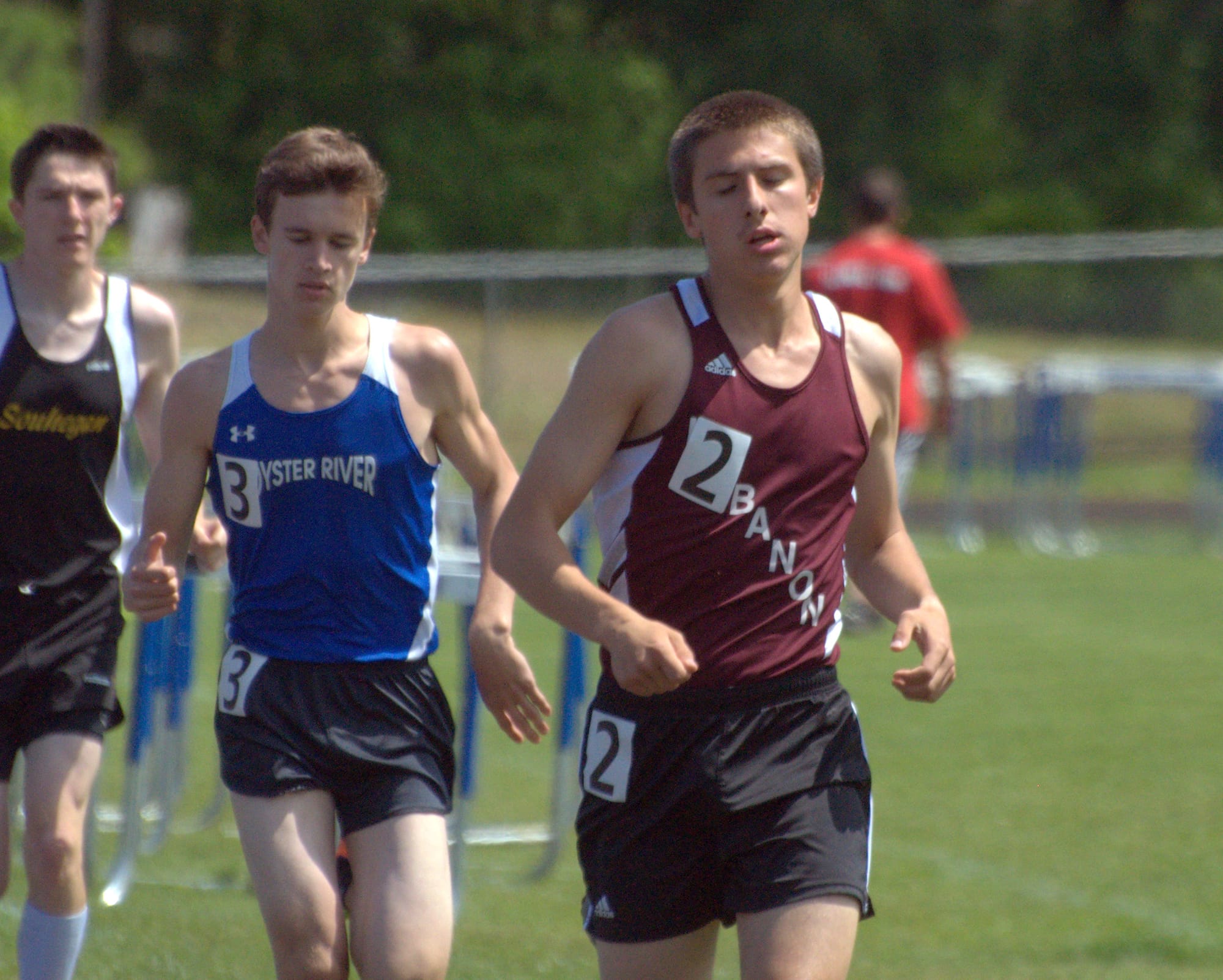 Josh Fontaine and Lebanon won the Division II boys track championship on Saturday.