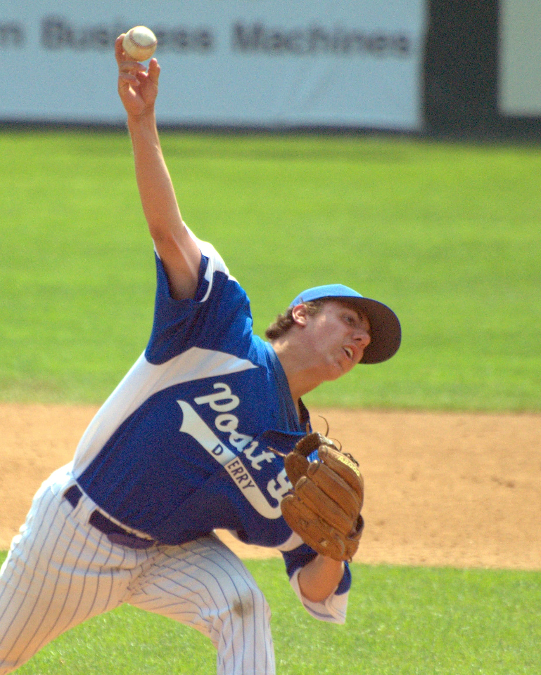 Derry's Matt Tritto pitches during Friday's game.