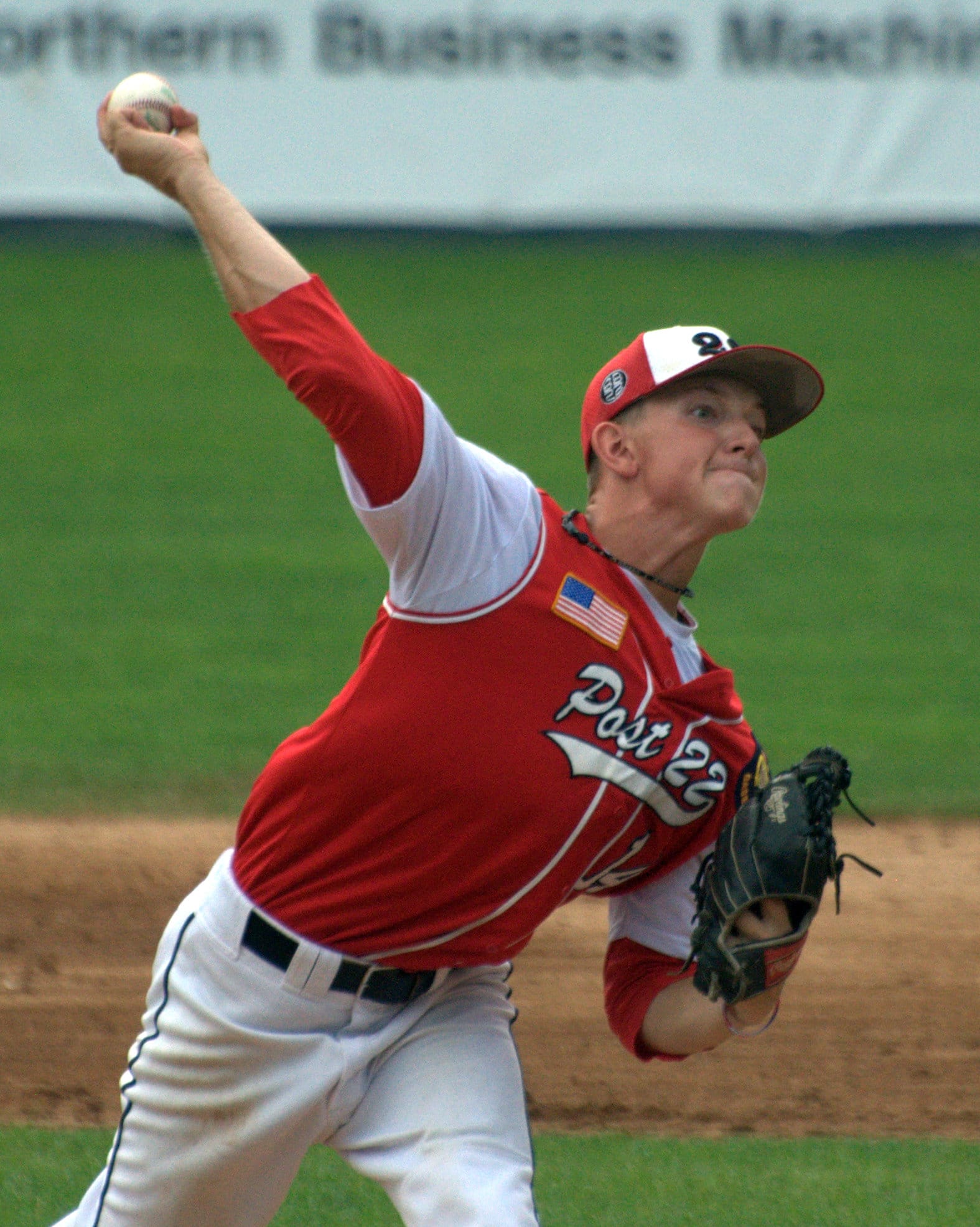 Lebanon's Ben Bates delivers a pitch.