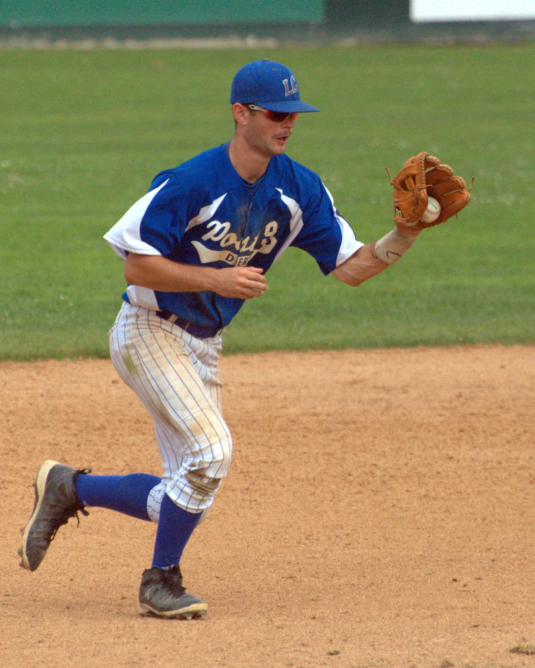 Derry's Mike Albetski fields a groundball.