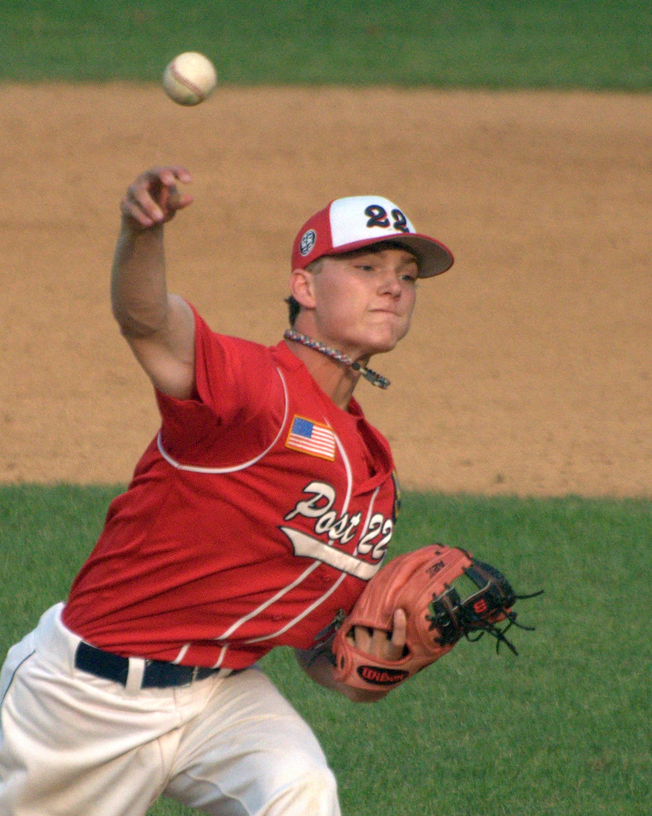 Lebanon's Chase Hussey pitches during Friday's game.