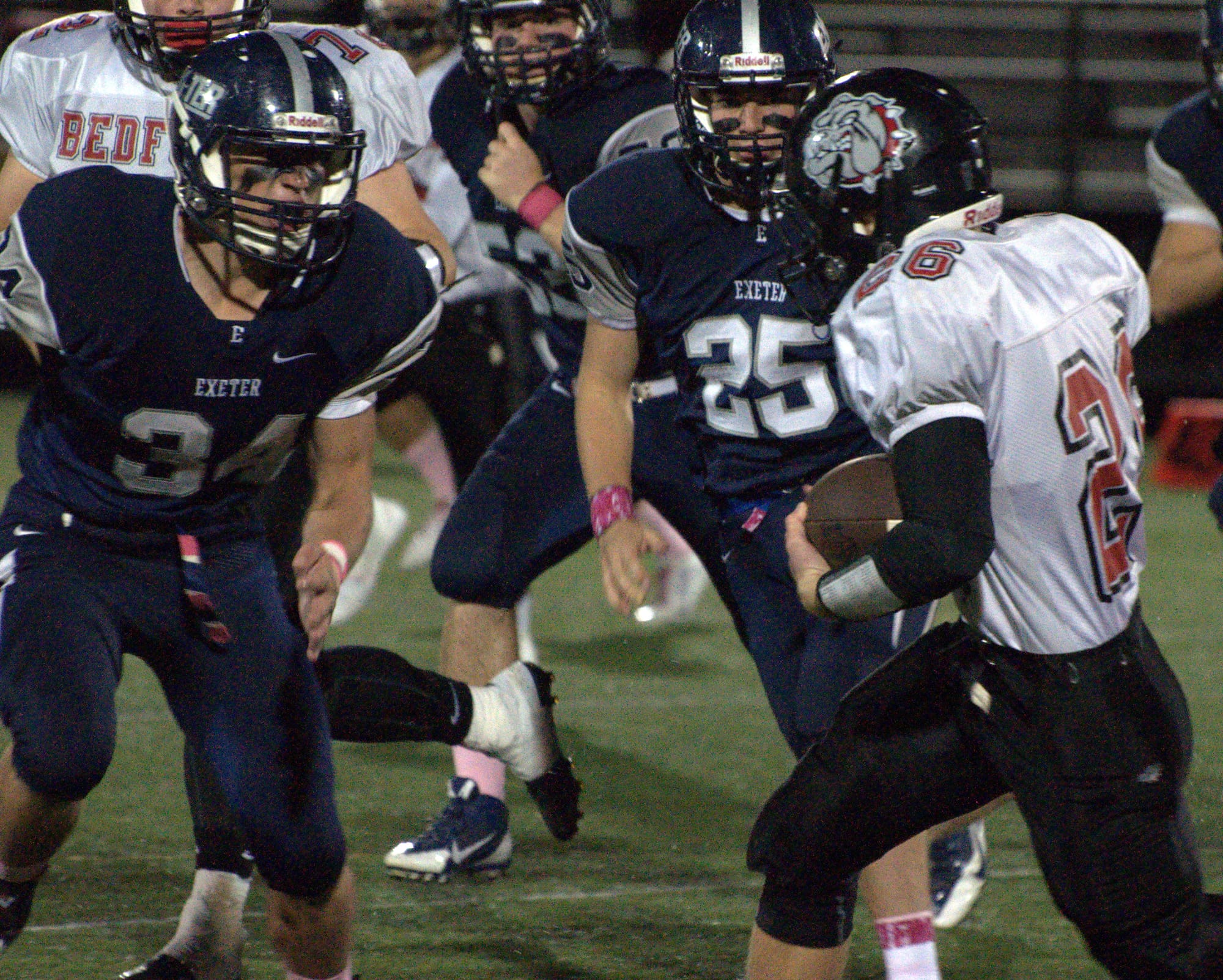 Exeter and Bedford will meet in the Division I semifinals.