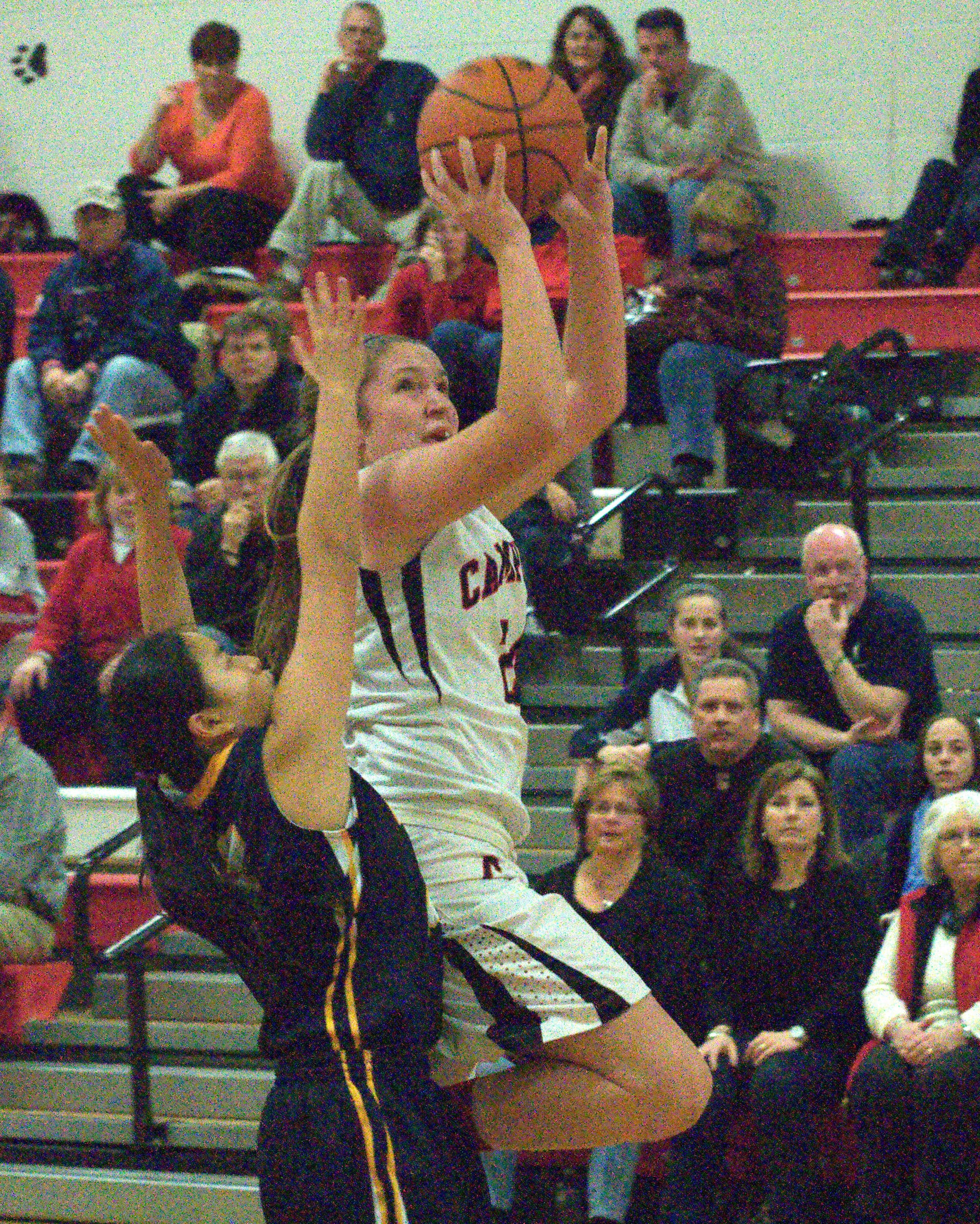 Campbell's Amber Gibbons pulls up for a shot.
