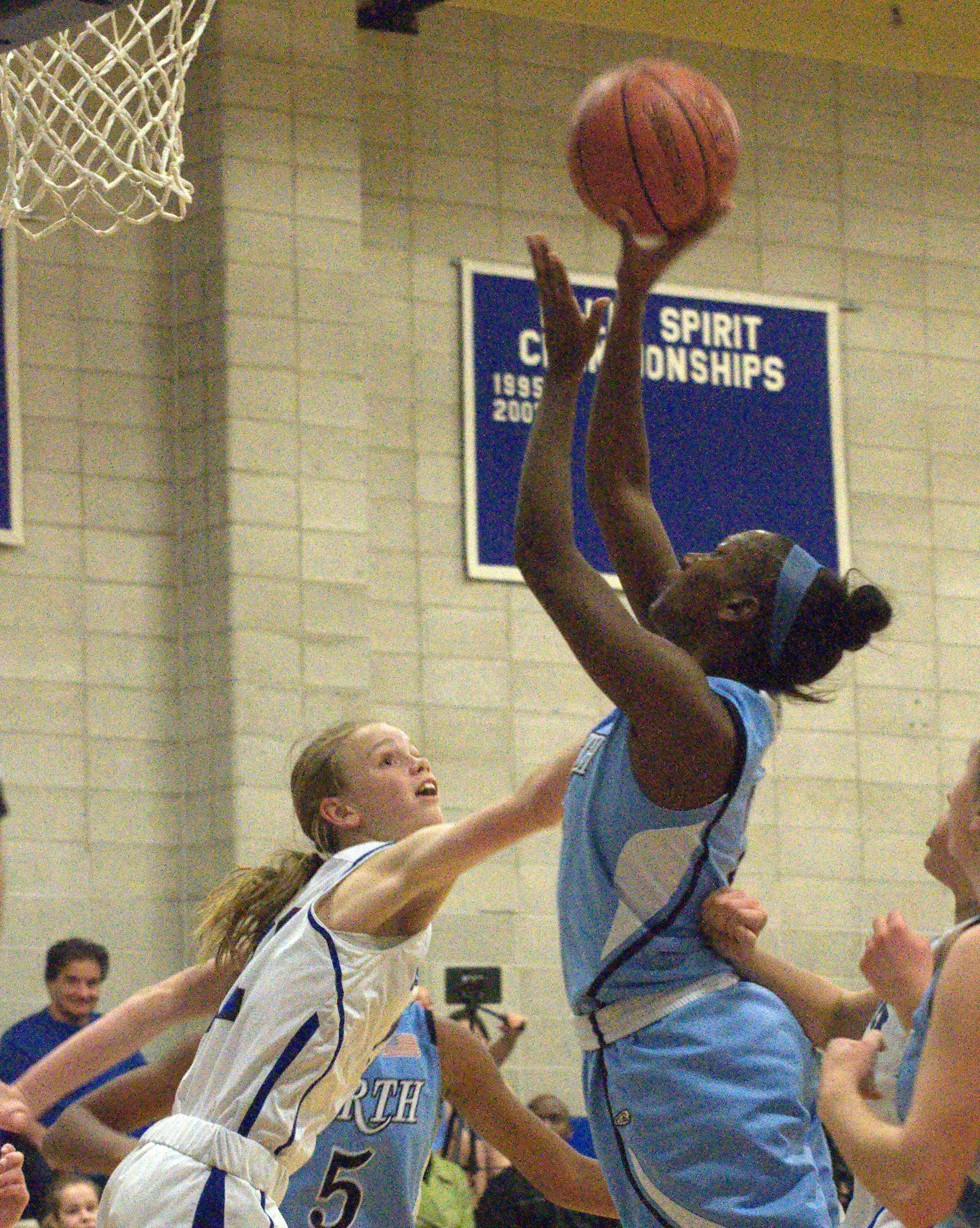 Nashua North's Taylor Choate goes in for a layup during Friday's game against Merrimack.