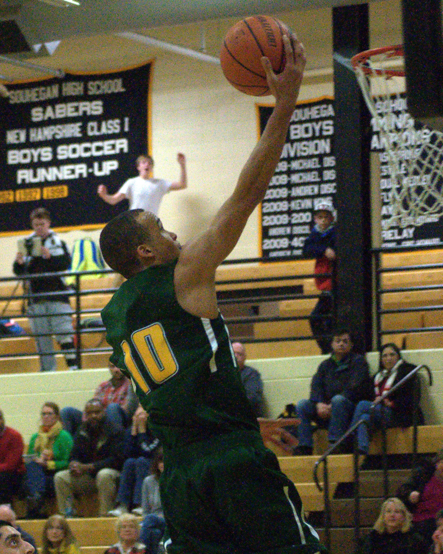 Bishop Brady's Jourdain Bell drives to the basket.