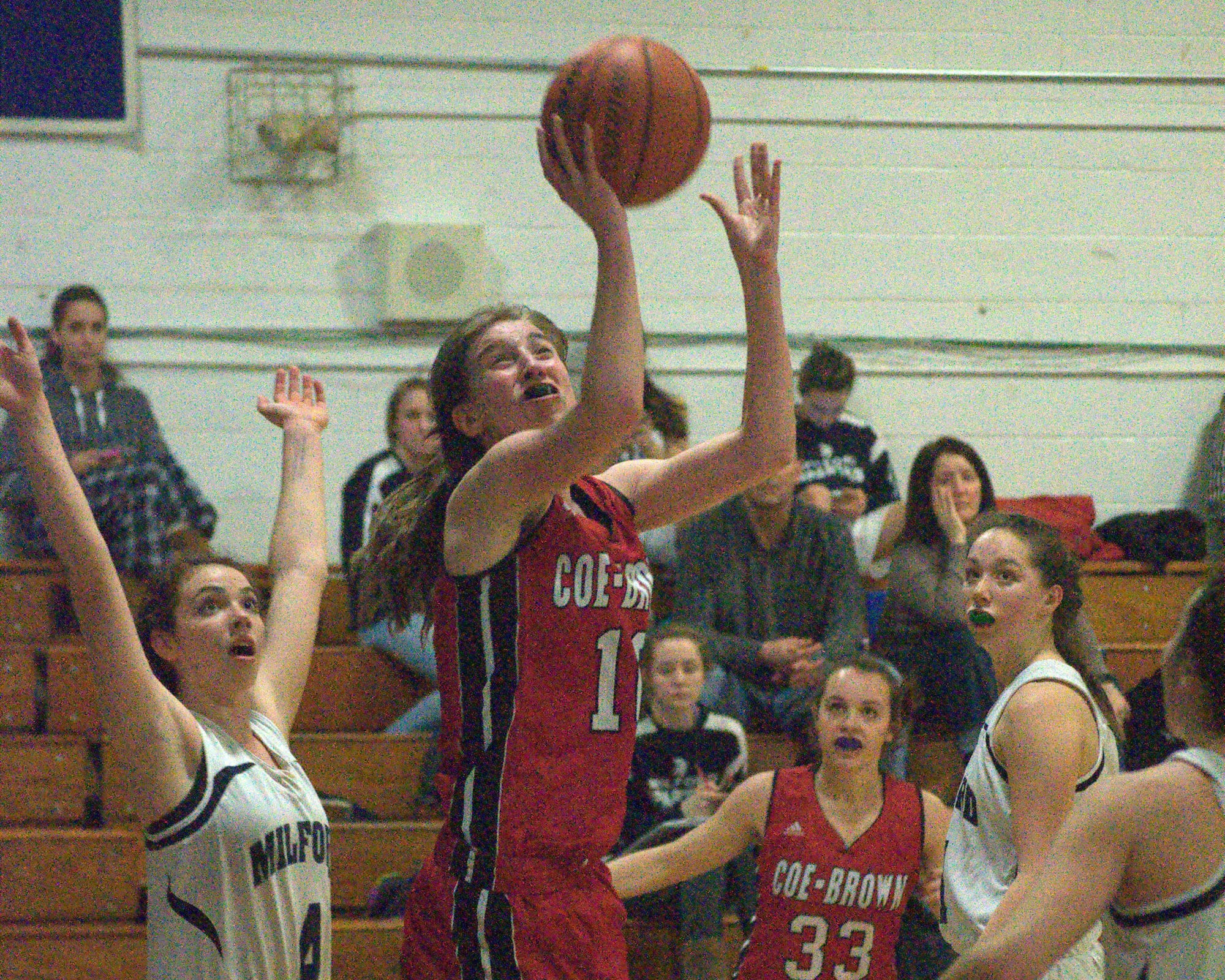 Jennifer Schlim and Coe-Brown are once again the No. 1 team in the girls basketball state rankings.