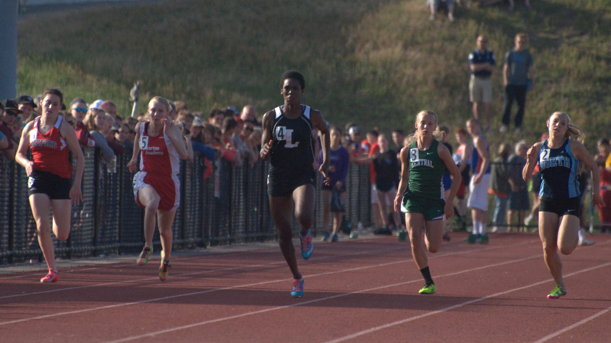 Girls 100-meter dash.