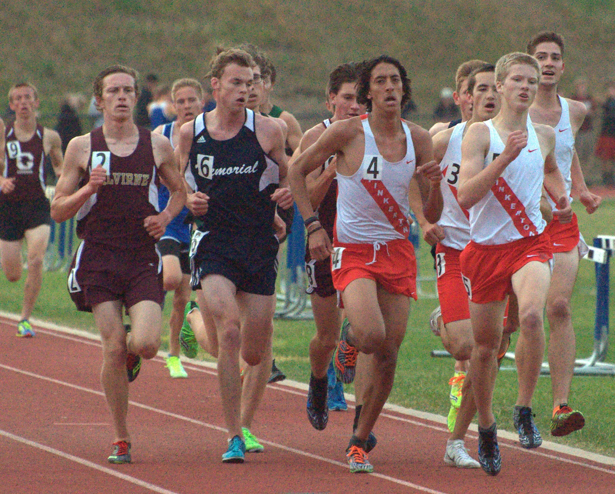 The boys 3,200-meter run.