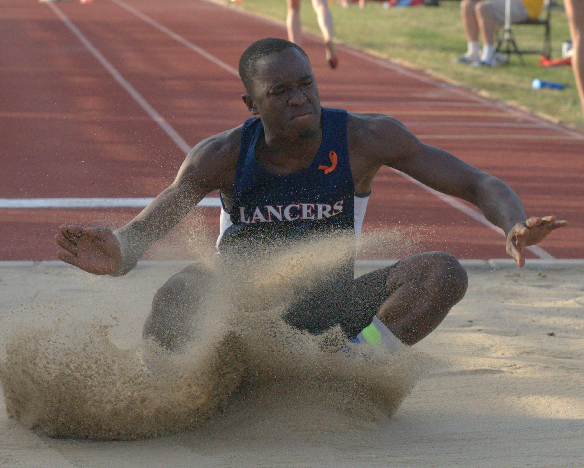 Londonderry's Starlin Ortiz competes in the long jump.