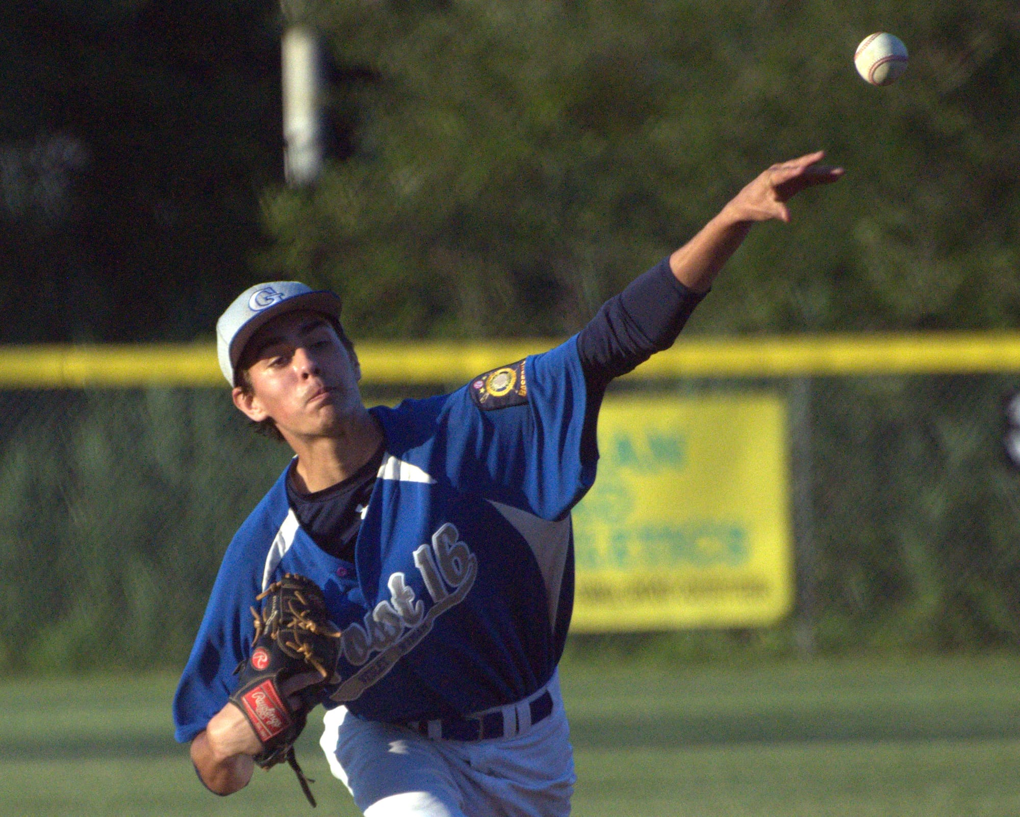 Goffstown's Nathan Proulx delivers a pitch.