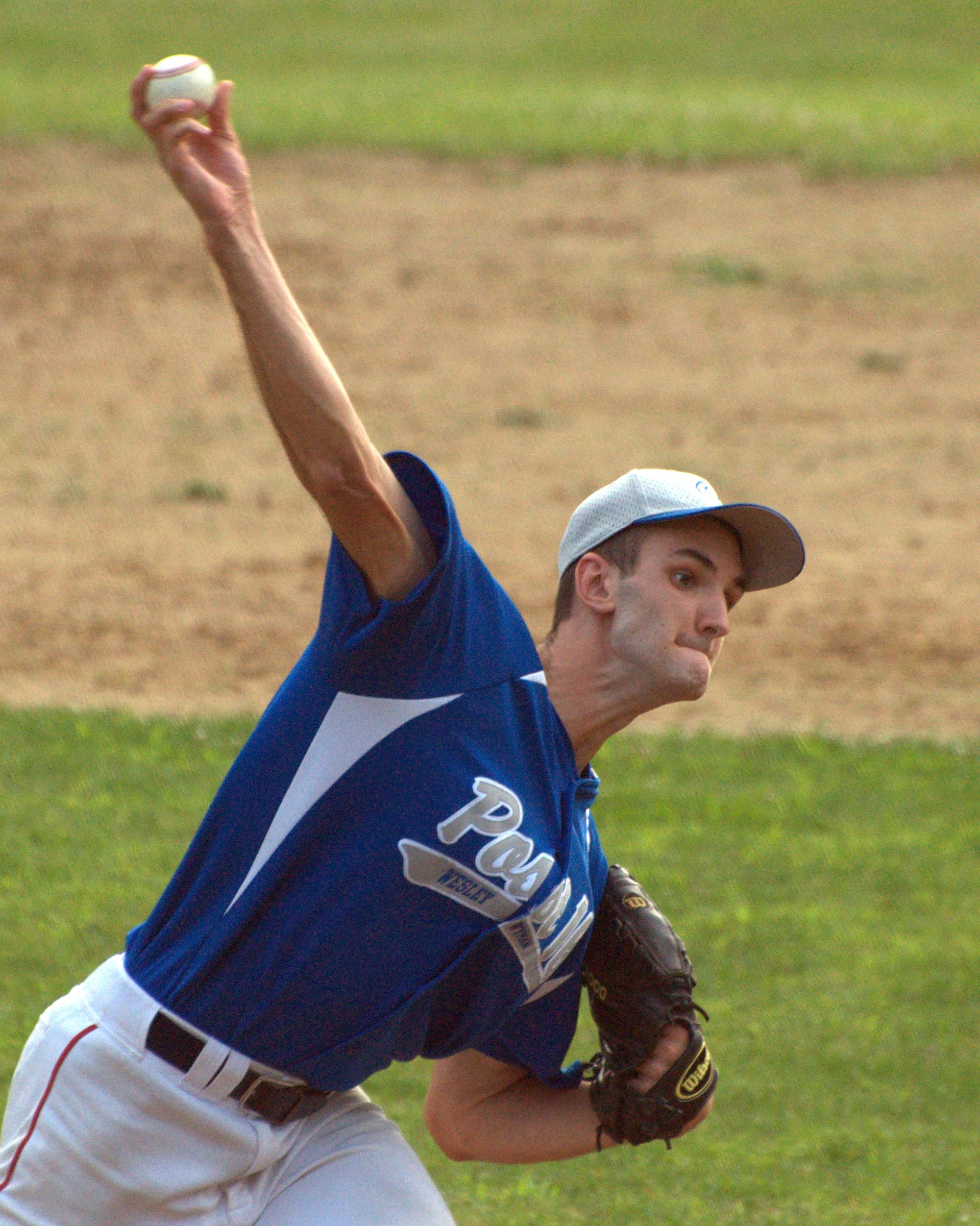 Goffstown's Jason Thomas pitches during Tuesday's game.