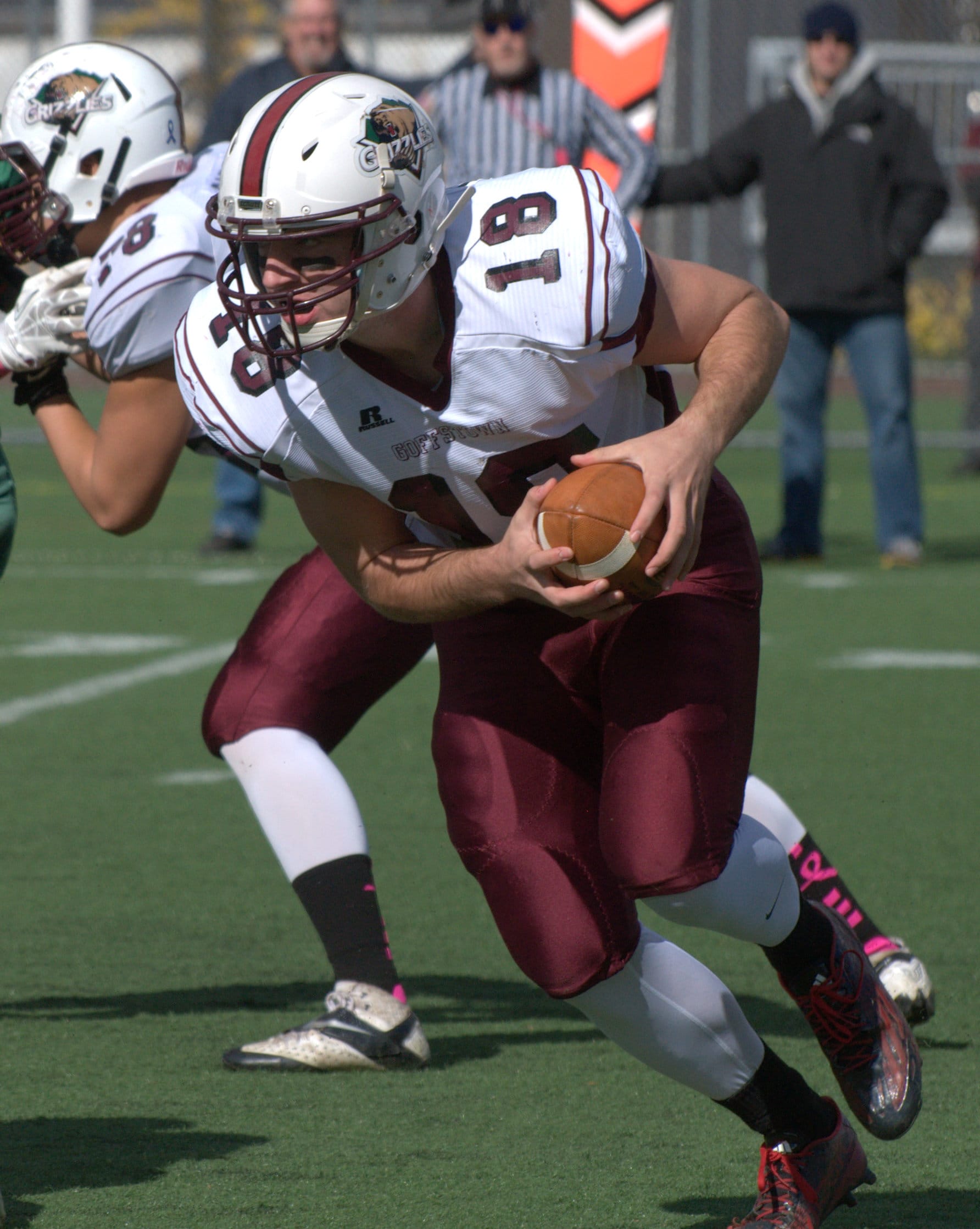 Goffstown's Casey Gervais carries the ball.