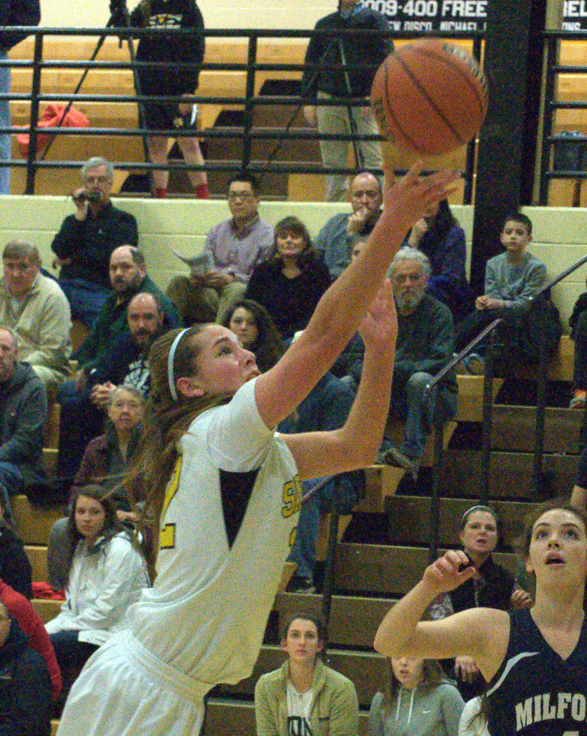Souhegan's Hannah Chick goes to the basket during a game last year.