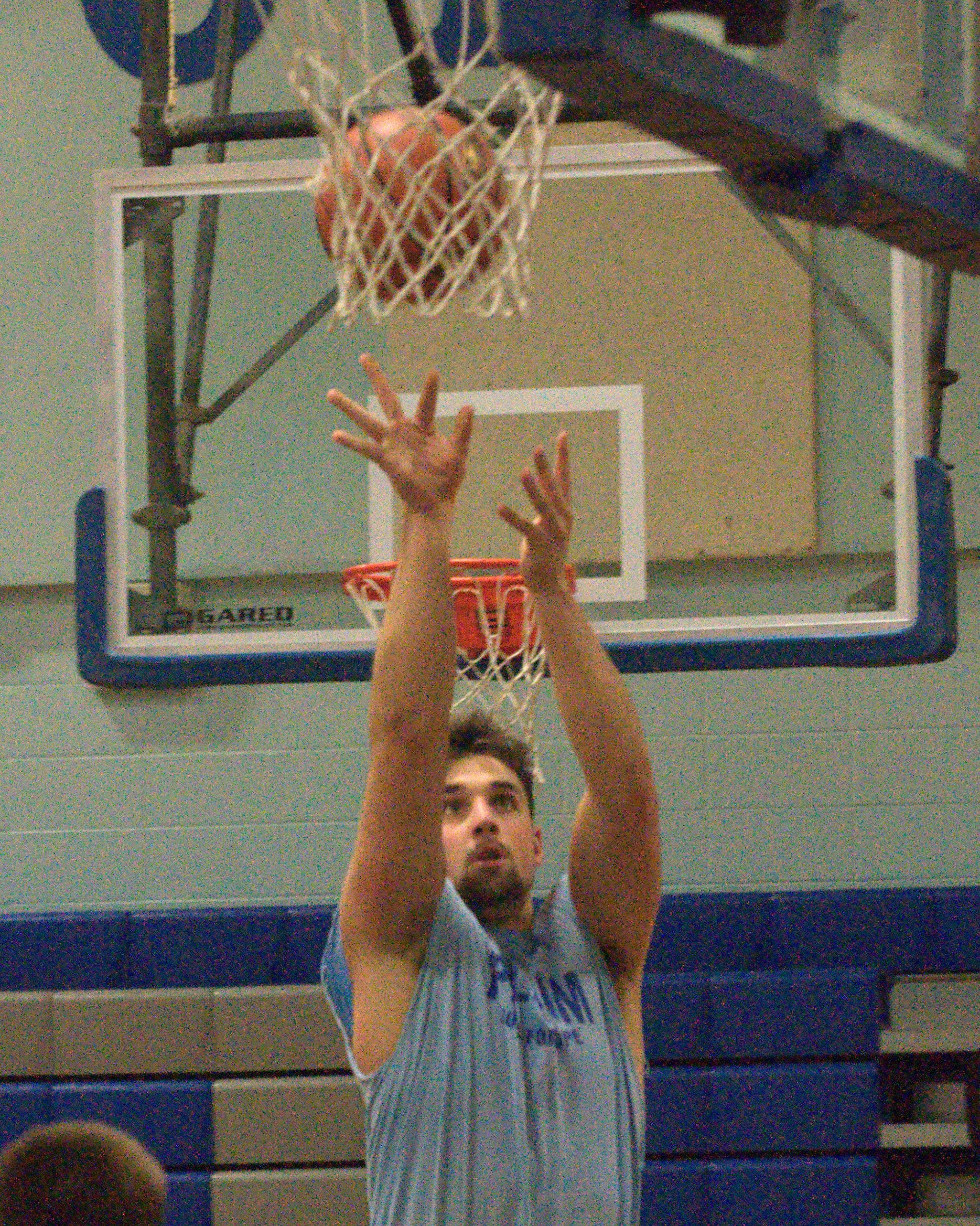 Pelham's Keith Brown takes a shot during practice.