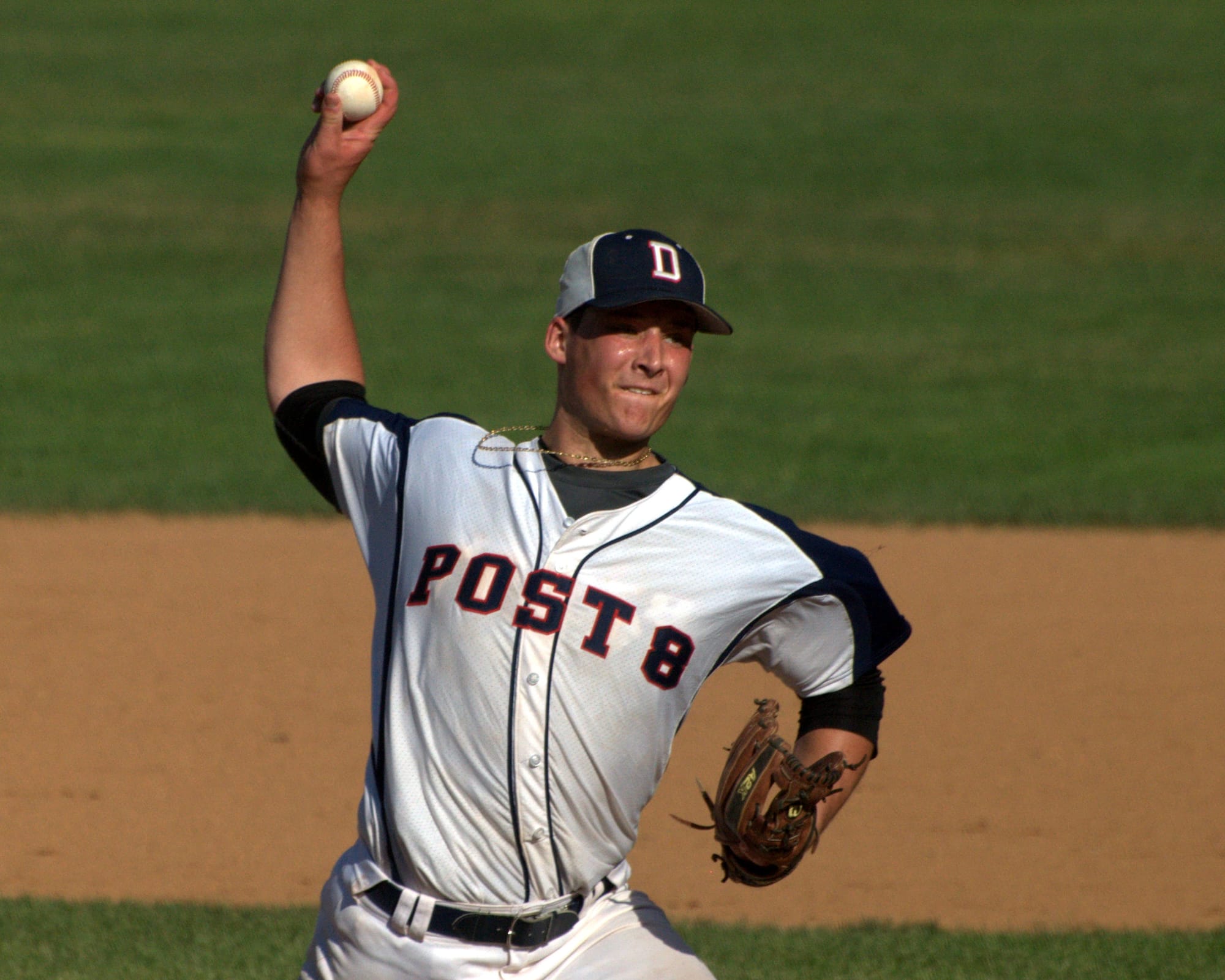 Dover's Kevin Gould pitches during Friday's game.