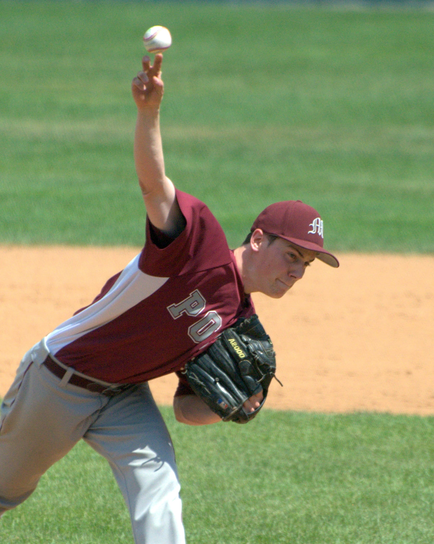 Merrimack's Kyle Lawson delivers a pitch.
