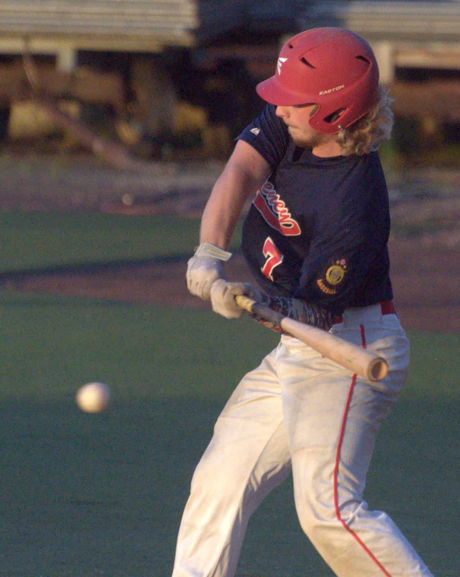 Sweeney's Grant Corbett takes a swing.