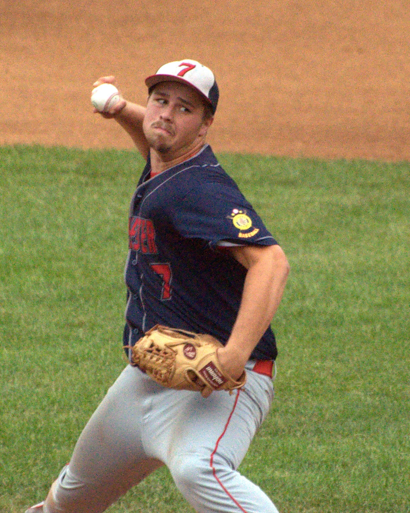 Rochester's Josh Gagne delivers a pitch during Monday's game.