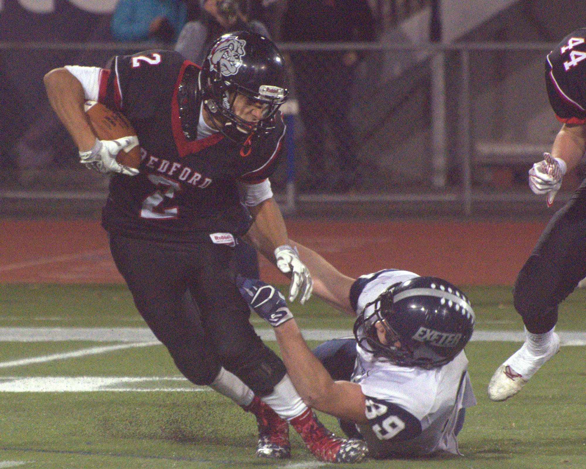 Bedford's Shahrukh Hussain tried to get away from Bobby Cliche.