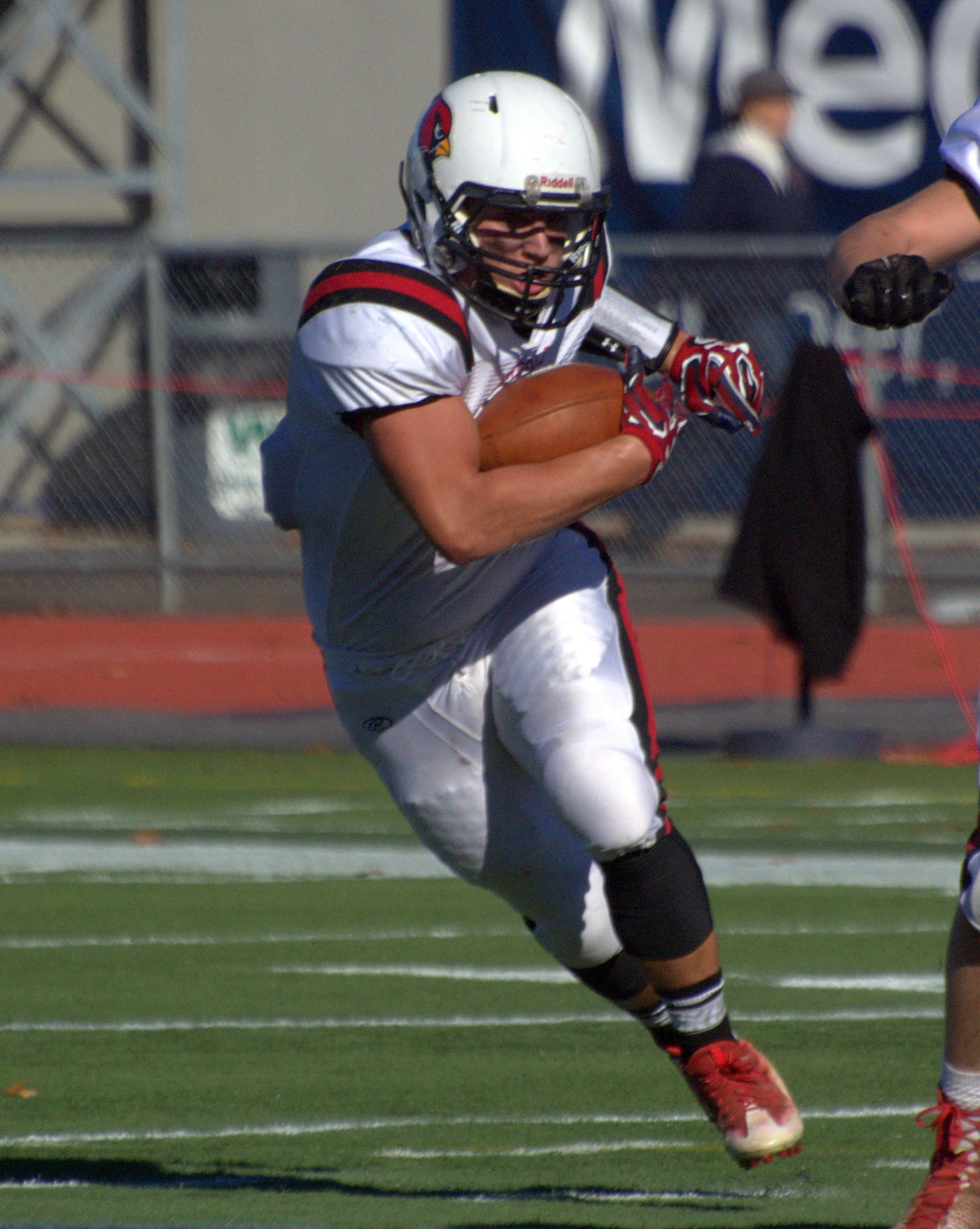 Stevens's Richard Bell carries the ball during Saturday's game.
