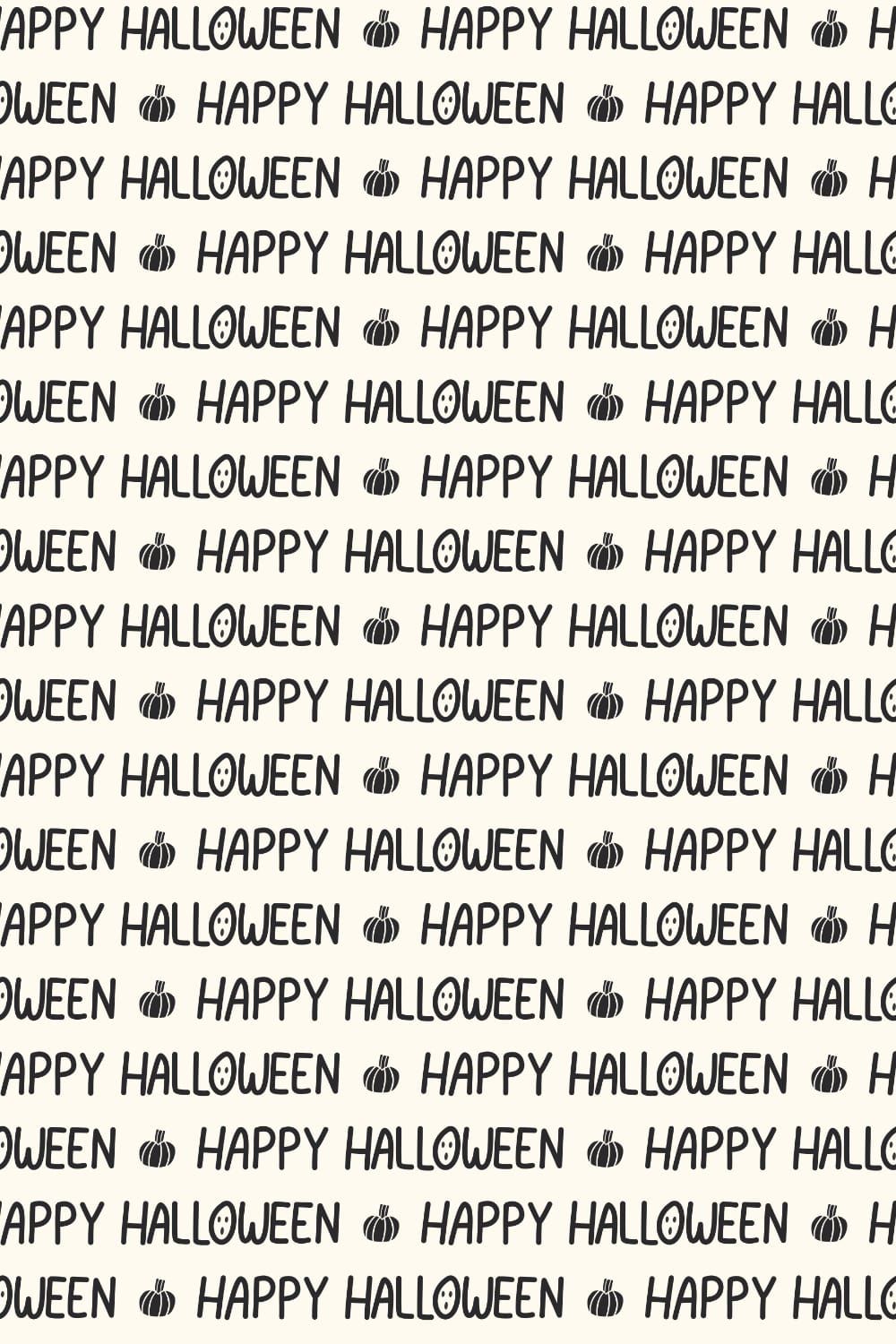 Happy Halloween Hand Lettered Text