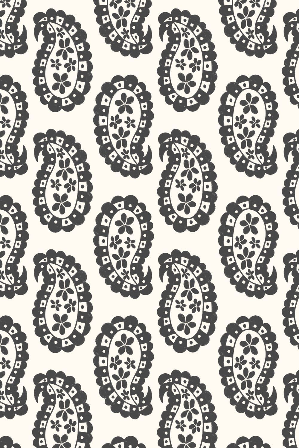 Scalloped Paisley Floral