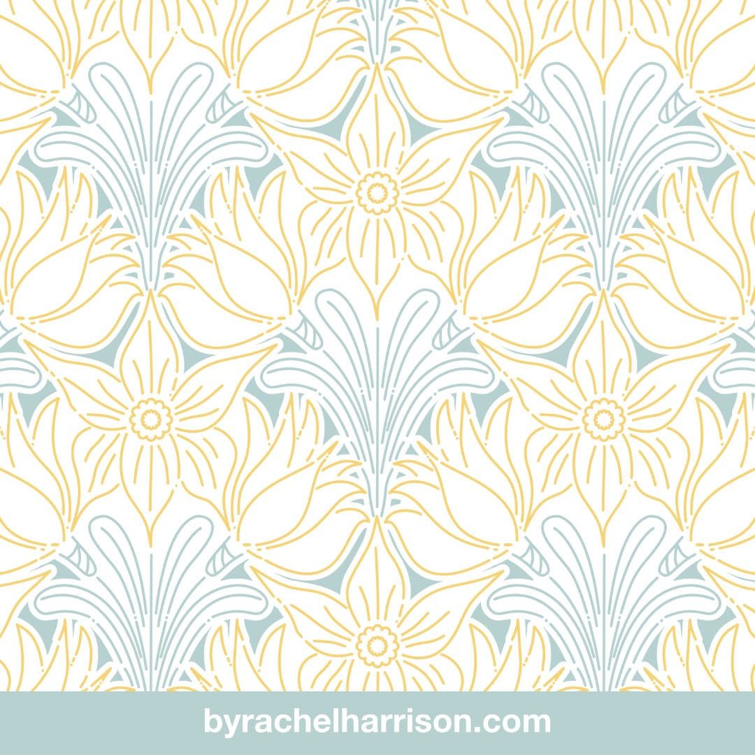 Symmetric Daffodil Diamond Pattern