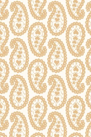 Scalloped Heart Paisley