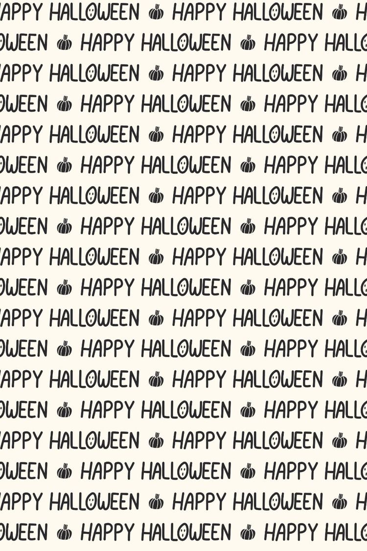 Happy Halloween Hand Lettered Text