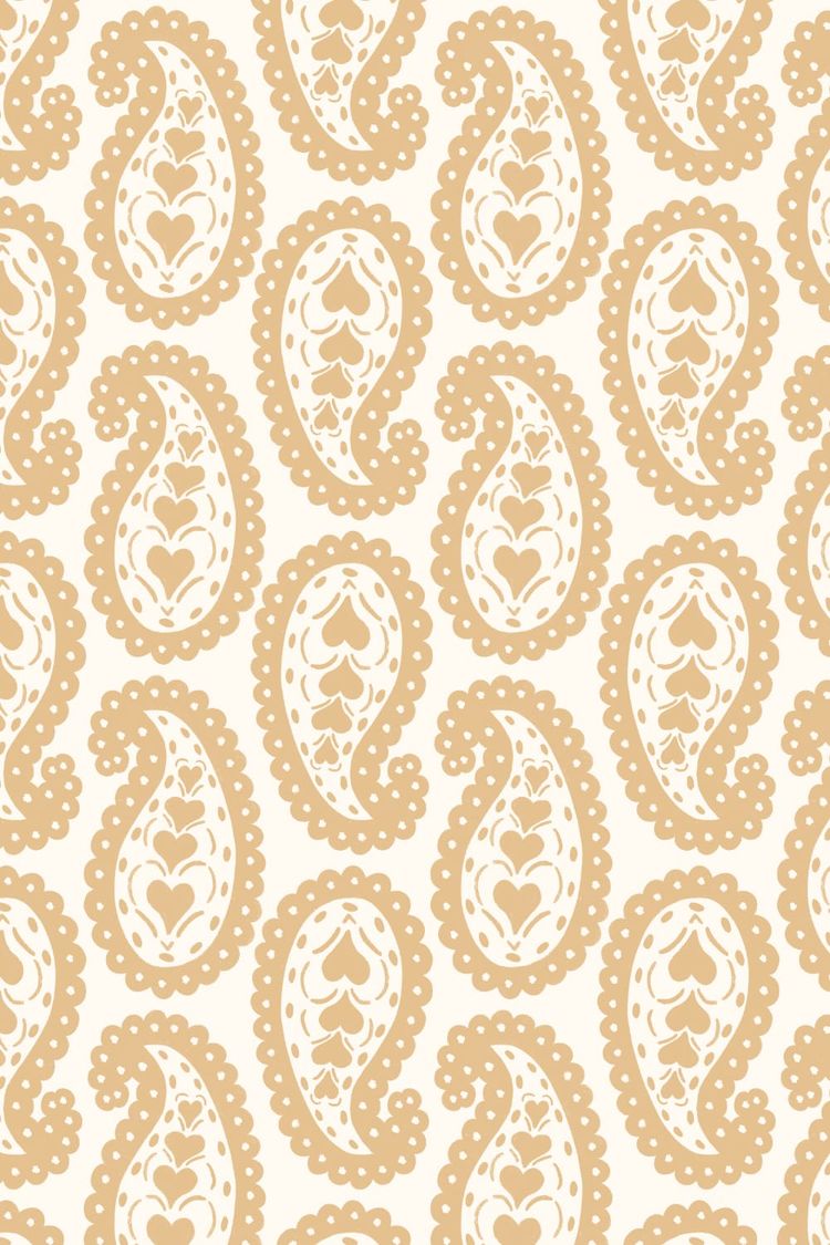 Scalloped Heart Paisley