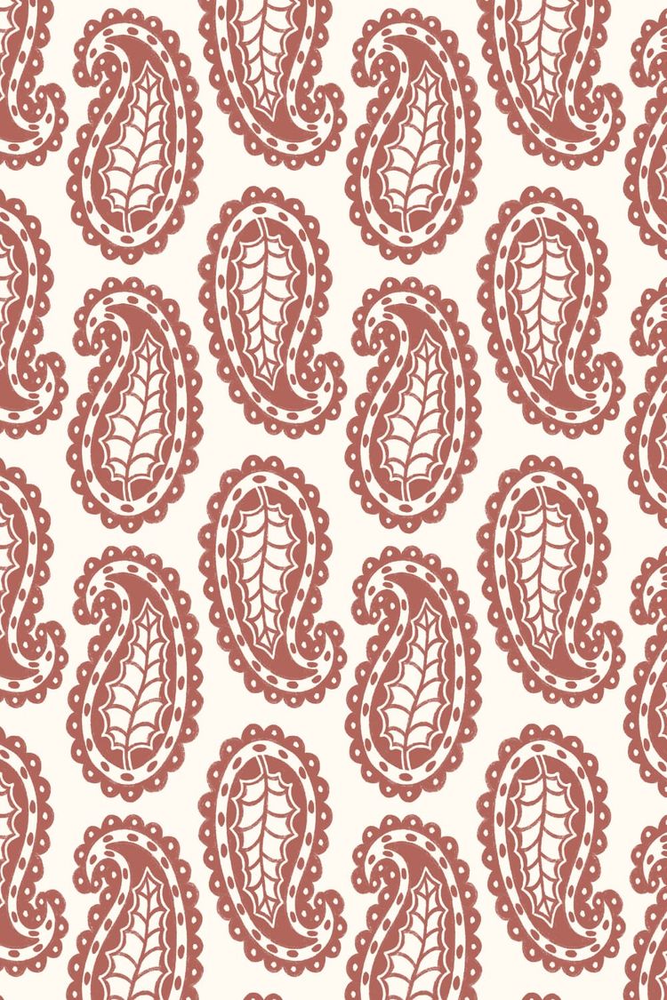 Scalloped Leaf Paisley