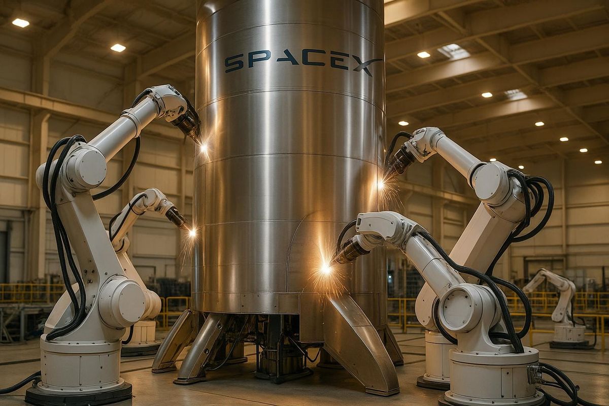 SpaceX Robotics: Inside Starship Assembly Process