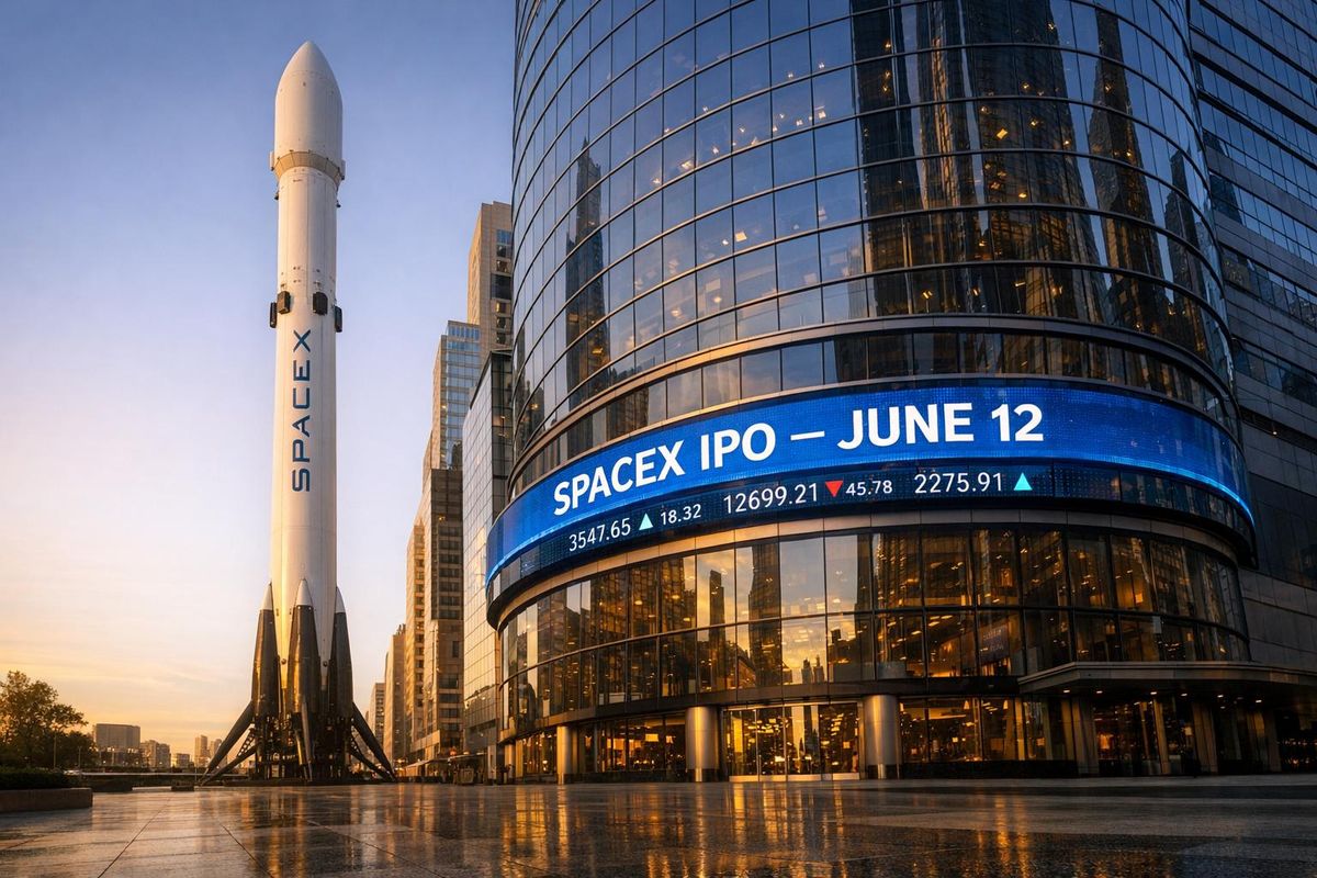 SpaceX Plans Nasdaq IPO for June 12, Targeting Record Debut