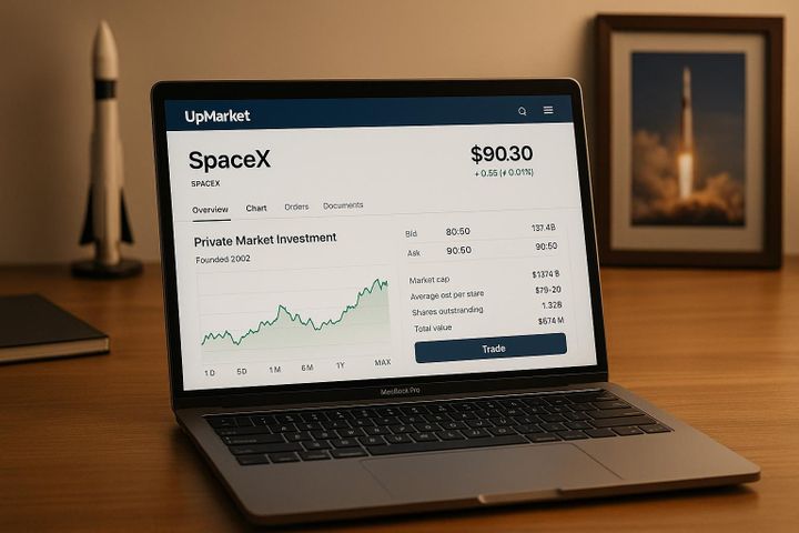 UpMarket Review: Trading SpaceX Stock Simplified