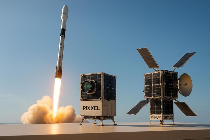 Pixxel and Dhruva Space Launch Satellites via SpaceX Falcon 9
