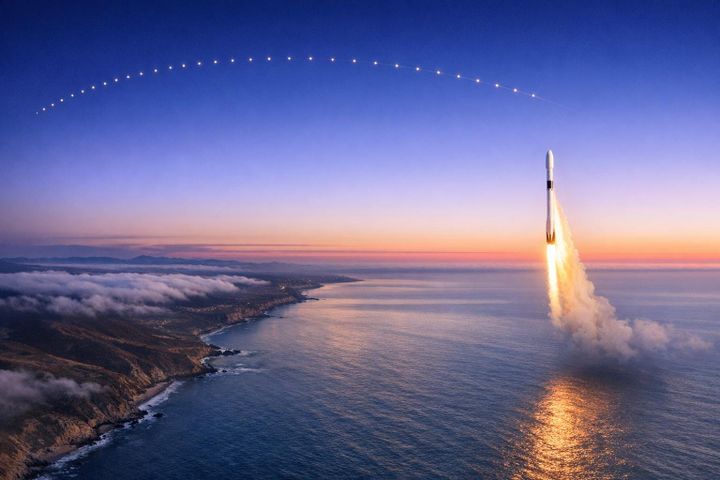 SpaceX successfully launches 25 Starlink satellites from California