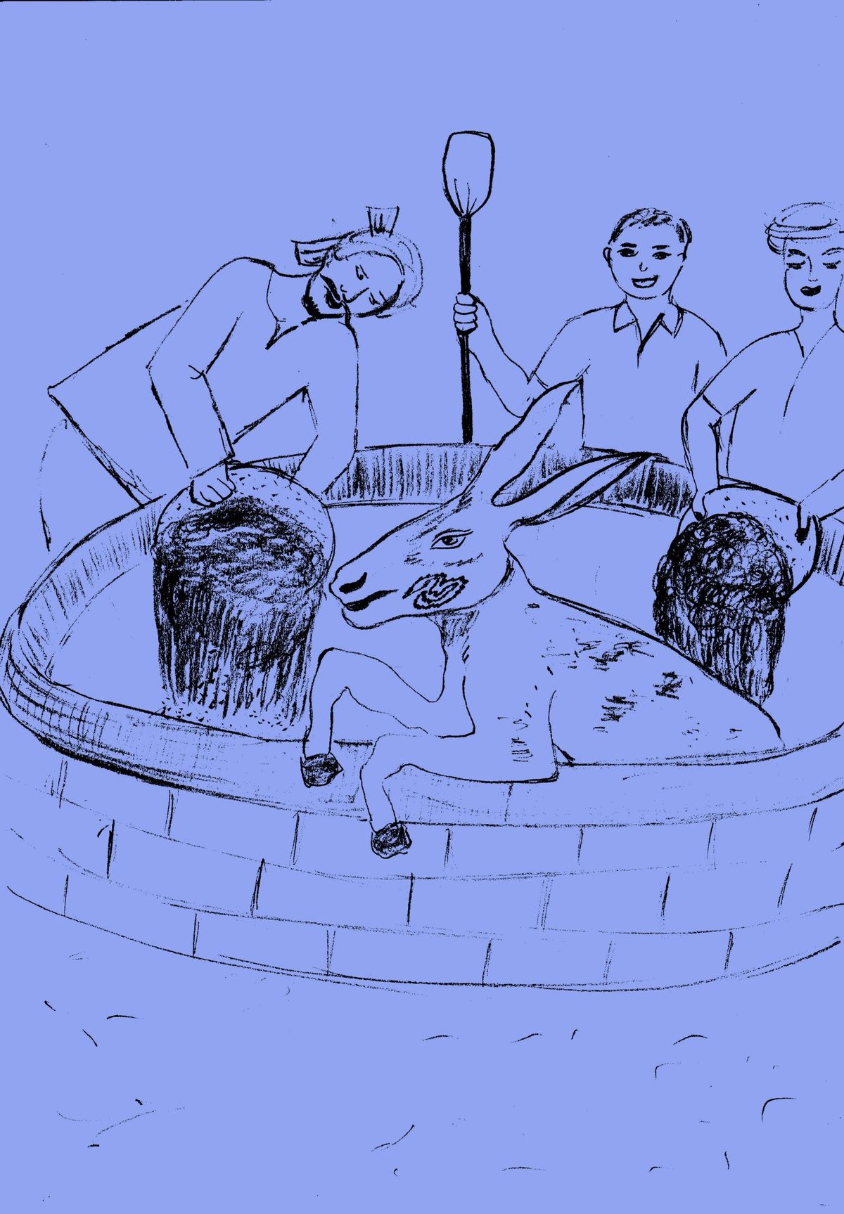 The donkey in the well