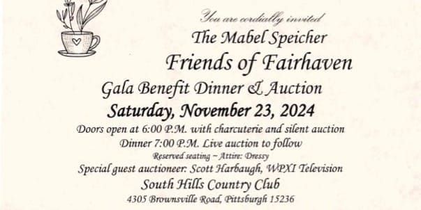 2024 Mabel Speicher Friends Of Fairhaven Gala