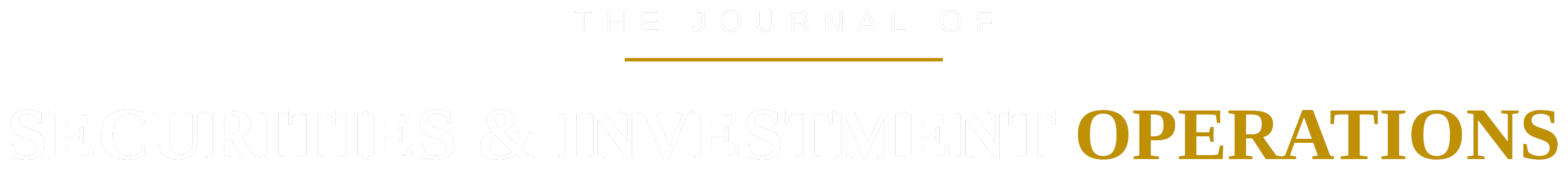 Journal of Securities & Investment Operations